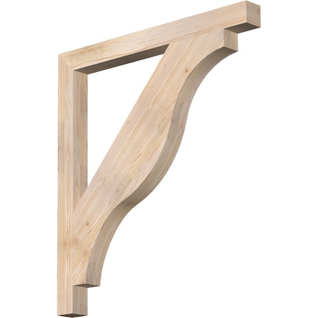 Ekena Millwork Funston Block Smooth Bracket, Douglas Fir, 3 1/2"W x 40"D x 44"H BKT04X40X44FST05SDF